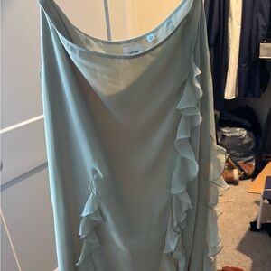 Wilfred Light Green Ruffle skirt